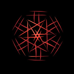 Fototapeta premium shape red in black vector element for texture gradient 