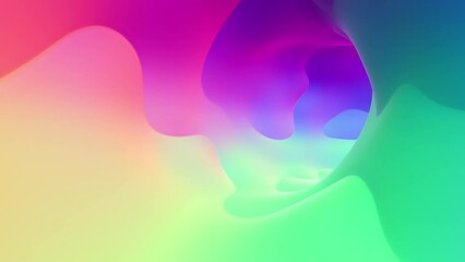 Abstract neon colourful light 3d loop motion graphic background.