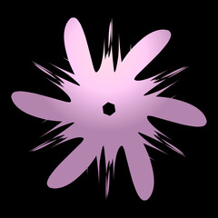 black and white flower pink vector element for texture gradient 