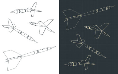 Obraz premium Dart arrows drawings