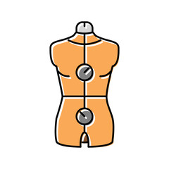 mannequin equipment color icon vector illustration