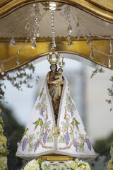 “Imagem Peregrina” of Our Lady of Nazareth at Círio de Nazaré, the largest Marian procession of the world, which happens every October in Belém, Pará, Amazon, Brazil. October, 2010.