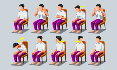 how to pray salah while sitting on the chair