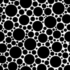 Vector seamless pattern with circles. Design for textile, wallpaper, wrapping paper, stationery.