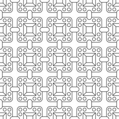 Black and white seamless illustrations. Coloring book, colouring page for children and adults. Decorative abstract linear vector pattern design. Line art drawing. Easy to edit color and line