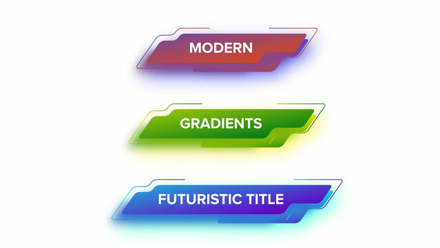 Futuristic Angled Title with 3 Speeds