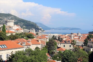 Fototapeta na wymiar Dubrovnik, Croatia, from the west.