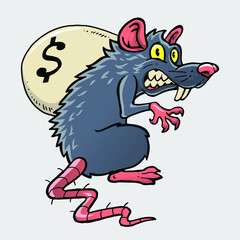 Big ugly mouse stole money sacks