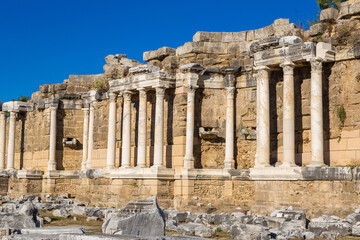 Ruins of ancient city in Side,Turkey