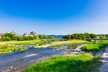 Obraz premium 京都 鴨川デルタ