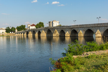 Old Bridge over Maritsa river in town of Svilengrad, Bulgaria