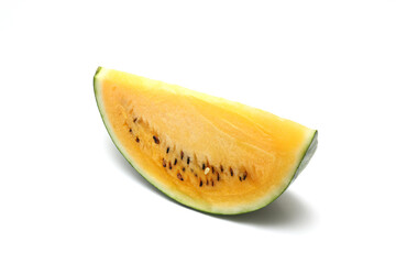 白バックの黄色いスイカ