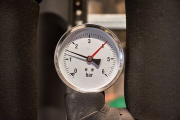 Manometer in industrial setting