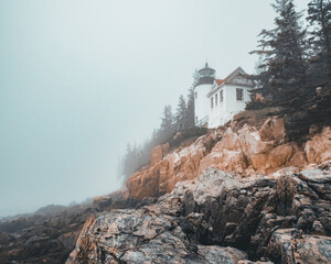 lighthouse on the sea