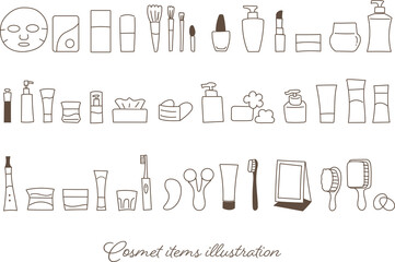 美容アイテム　アイコンセット