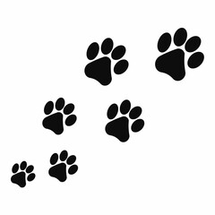 Fototapeta na wymiar Dog Paw icon. cat paw. animal vector illustration