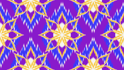 Traditional tribal or Modern native ikat pattern. Geometric ethnic background for pattern seamless design or wallpaper.