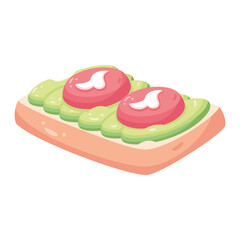 Isolated healthy food Vegeteables, fruits and protein Vector illustration