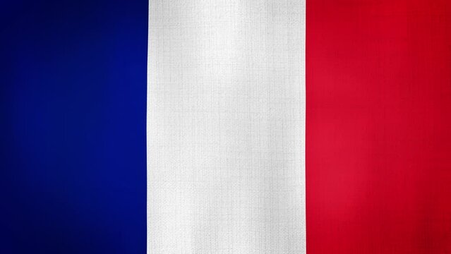 France state waving flag background 20 seconds animation
