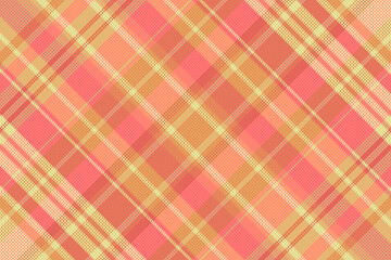 Tartan plaid pattern with texture and summer color. Vector illustration.