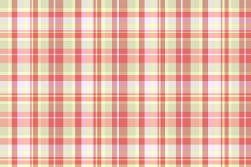 Tartan plaid pattern with texture and summer color. Vector illustration.
