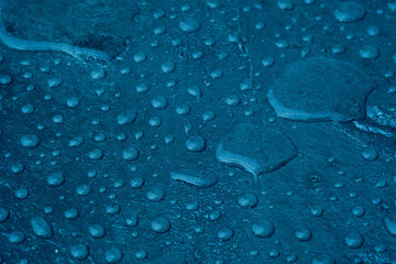 Water droplets on the floor, wet background
