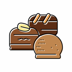 candy chocolate color icon vector illustration