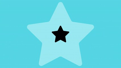 Multi-colored transitions of star graphics animated on the 4k transparent backgrounds with alpha channel. 5 patterns are included.