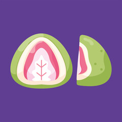 Isolated crunch cookie icon Dessert Vector illustration