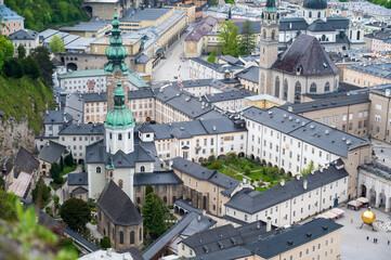 Fototapeta premium View of the city of Salzburg