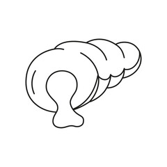 Isolated arequipe cake Dessert icon Vector illustration