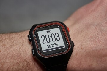 Step counter on a watch