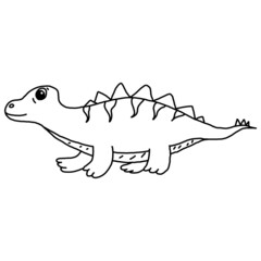 Cute dinosaur coloring pages for kids learn to draw