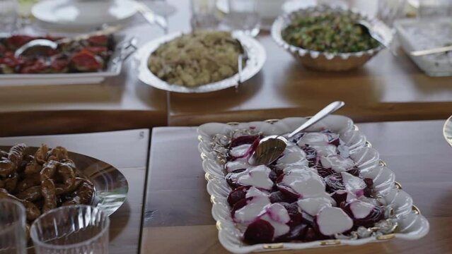 great turkish food stock video