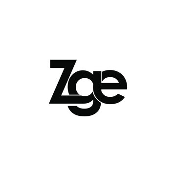 zge letter original monogram logo design