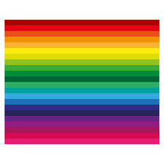 Sketch rainbow flag for banner design. Watercolor brush texture. Vector illustration. stock image.