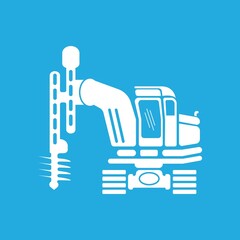 Drill tool icon vector illustration,construction icon