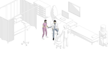 病院で働く人達