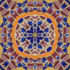 Seamless kaleidoscope or endless pattern for background