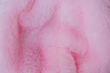 Beautiful abstract close-up pink fur background texture