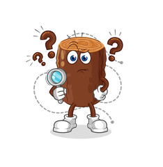 log searching illustration. character vector