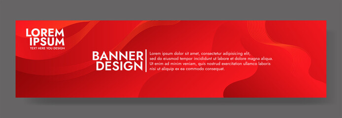 Abstract Colorful liquid Banner Template. Modern background design. gradient color. Red Dynamic Waves. Fluid shapes composition. Fit for website, banners, wallpapers, brochure, posters