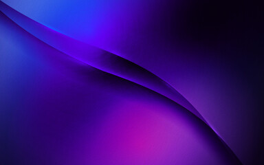 Abstract flowing blue magenta violet purple wavy line graphic dark elegant background