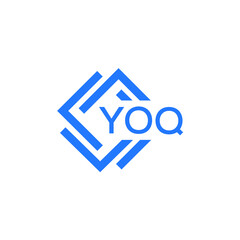 YOQ technology letter logo design on white  background. YOQ creative initials technology letter logo concept. YOQ technology letter design.
