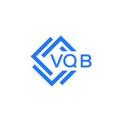 Obraz premium VQB technology letter logo design on white background. VQB creative initials technology letter logo concept. VQB technology letter design. 