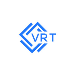 VRT technology letter logo design on white  background. VRT creative initials technology letter logo concept. VRT technology letter design.
