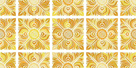Geometric floral ornament, seamless pattern. Ethnic Background for your design