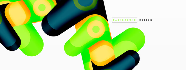 Abstract geometric shapes background. Color shapes composition for wallpaper, banner, background or landing