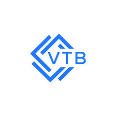 VTB technology letter logo design on white  background. VTB creative initials technology letter logo concept. VTB technology letter design.

