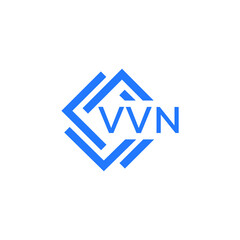 VVN technology letter logo design on white  background. VVN creative initials technology letter logo concept. VVN technology letter design.